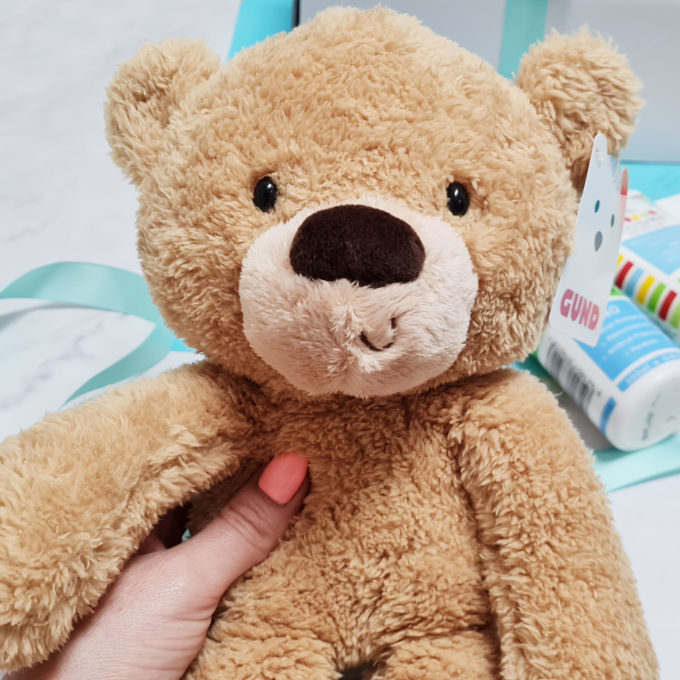 GUND Fuzzy Teddy Bear, Baby Gift Box, Baby Shower Gift FOXY BOXY