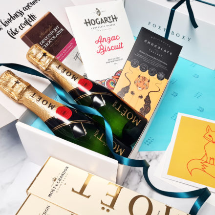 Sparkling Celebration Gift Box With French Champagne And New Zealand Chocolate