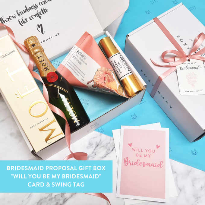 Beautiful Bridesmaid Proposal Gift Box FOXY BOXY NZ