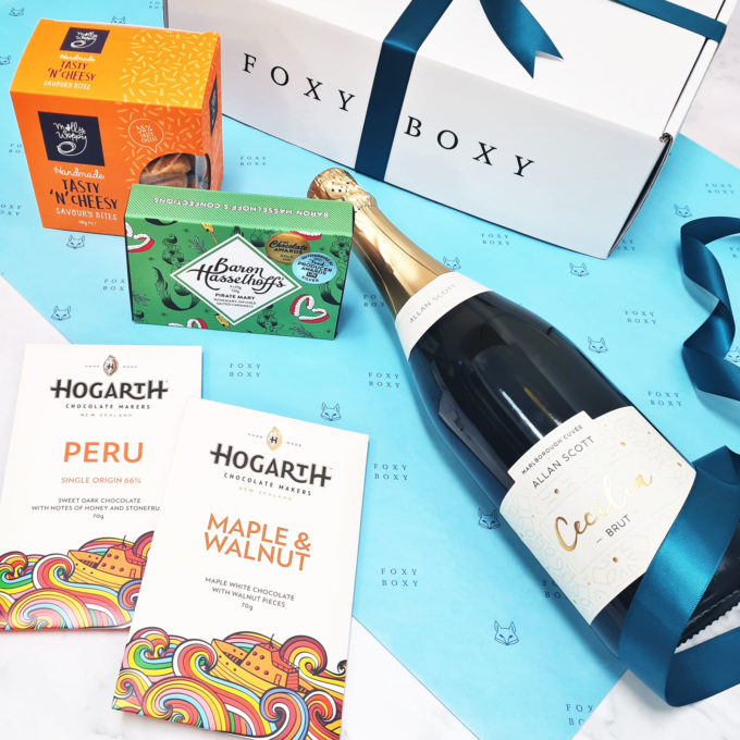 The Foxy Hamper wine gift box Allan Scott Cecilia Brut Marlborough Cuvée