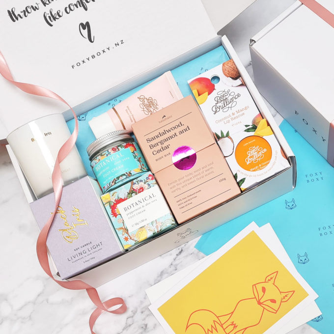 Yes You Gift Box, NZ made pamper gifts for her FOXY BOXY
