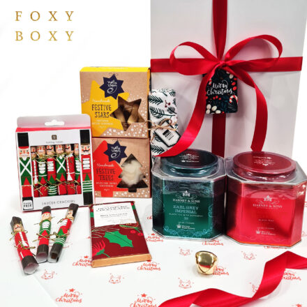 Festive High Tea Gift Box FOXY BOXY Christmas Xmas Hamper. Delivered NZ-wide.