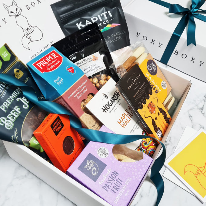 FOXY BOXY extra large Foodie Hamper. A delicious selection of artisan and gourmet New Zealand goodies