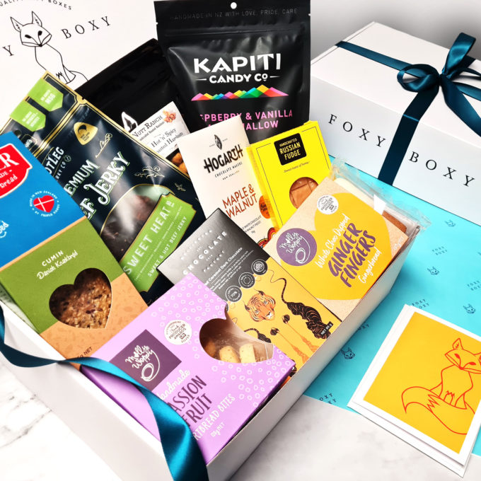 Foodie Hamper delivered to their door NZ Wide, FOXY BOXY Gift Boxes