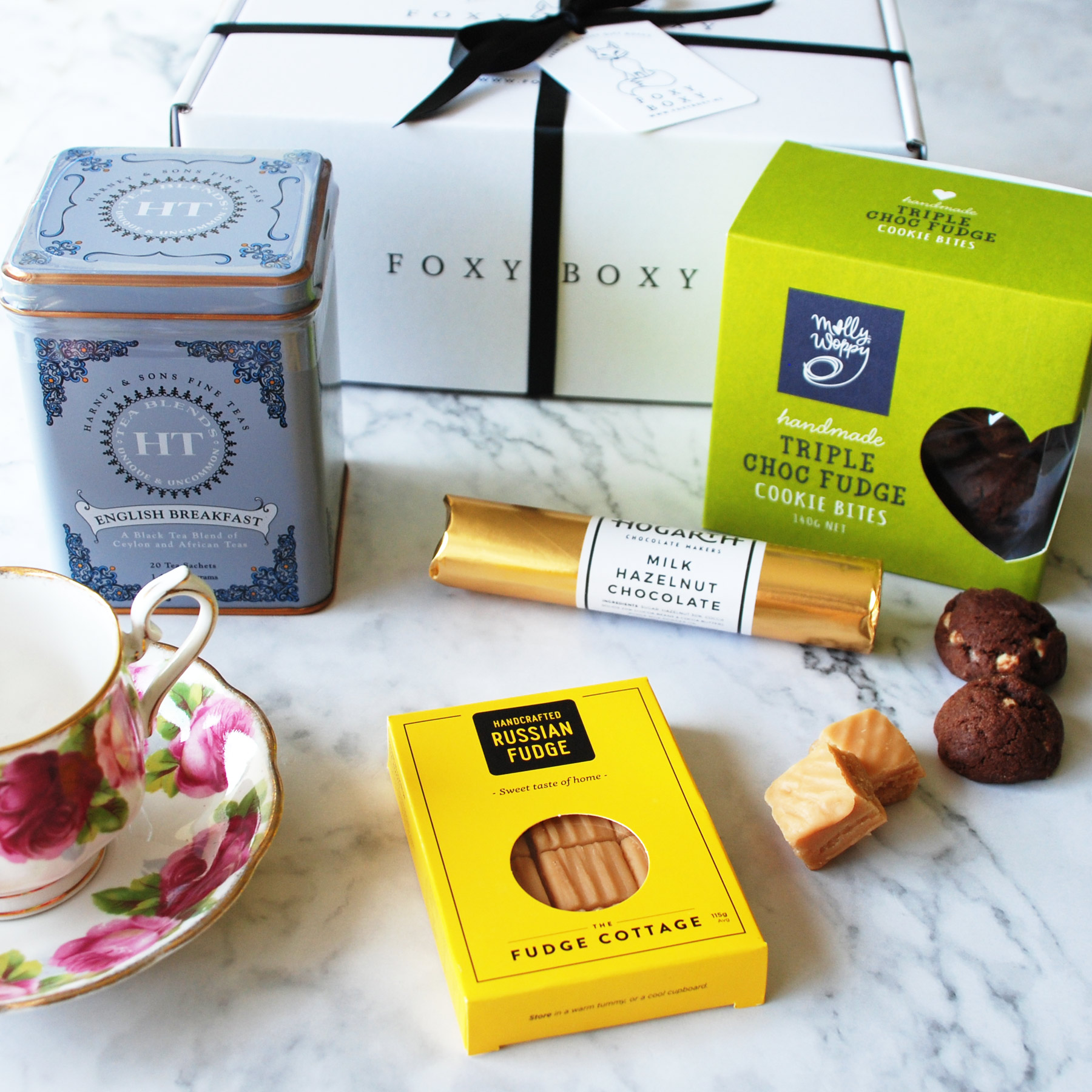 Tea, Cookies & Treats FOXY BOXY Quality NZ Gift Boxes