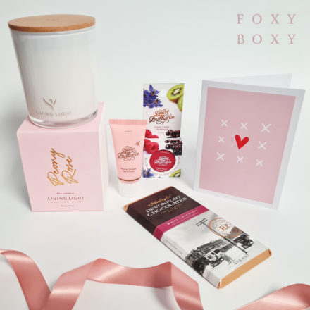 Sending You Love Gift Box By FOXY BOXY. All New Zealand Made Products In A Pretty Pink Theme