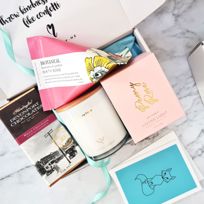 FOXY BOXY Sending You Love hamper pink themed gift box