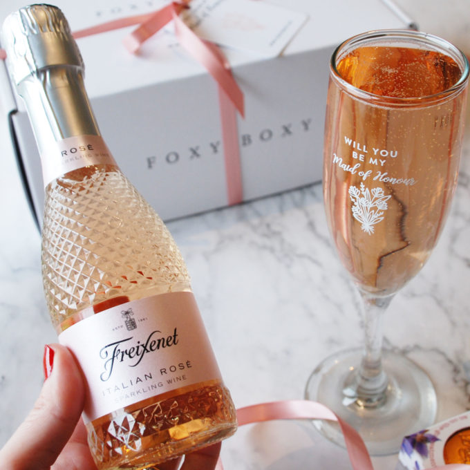 Maid Of Honour glass with Freixenet Italian Rose