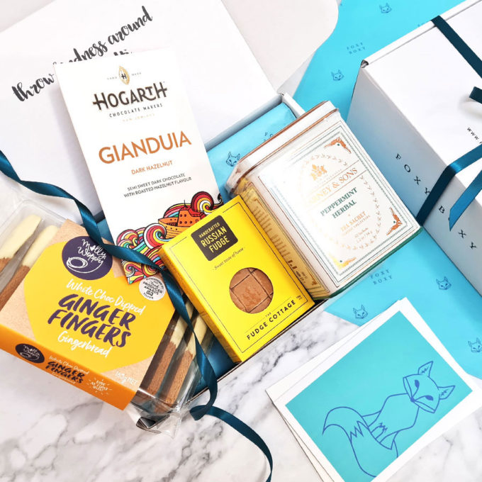 Peppermint Tea and Choccy Treats gift box FOXY BOXY NZ