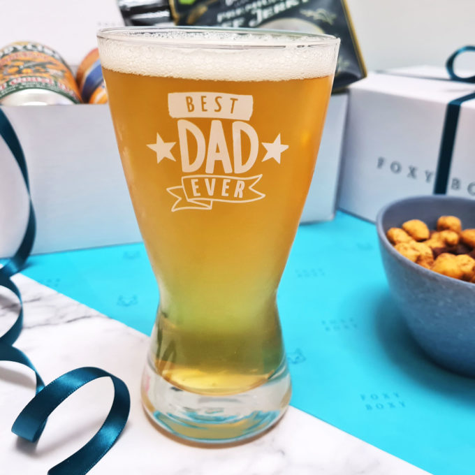 Best Dad EVER beer glass