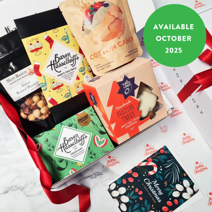 Gourmet Christmas Eve gift box back Oct 2025