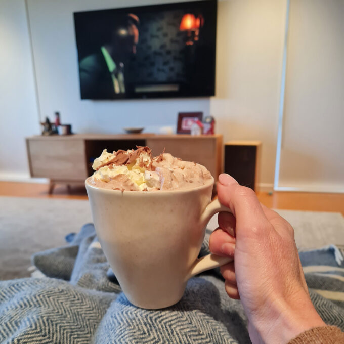 Hot Chocolate in classic mug by McGlashen Pottery