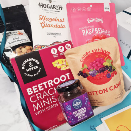 Rise Of The Vegans, vegan-friendly foodie gift box hamper by FOXY BOXY.