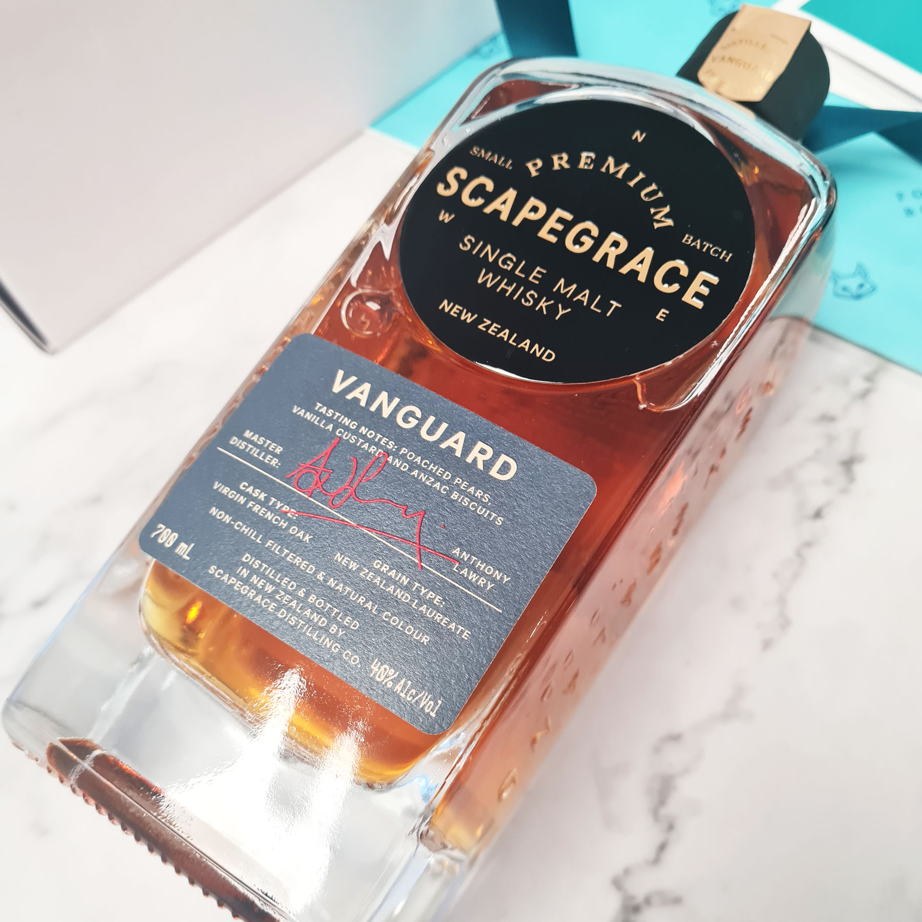 FOXY-BOXY-scapegrace-single-malt-whisky-vanguard Scapegrace Vanguard, award-winning New Zealand single malt whisky from Scapegrace Distillery.