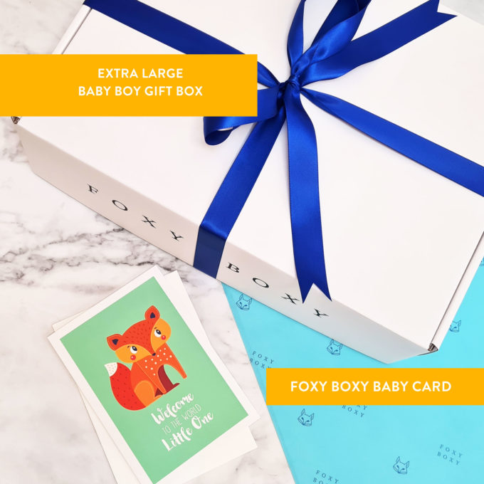 Extra large Baby Boy Hamper FOXY BOXY Gift Boxes NZ
