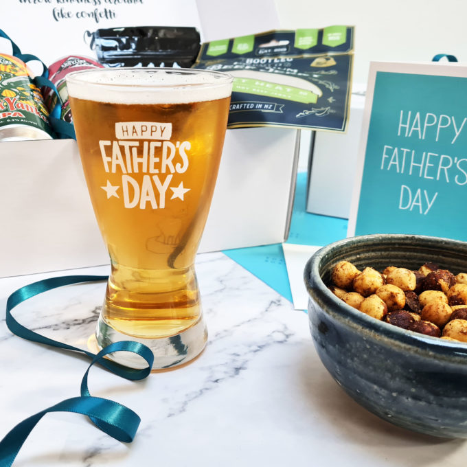 Happy Father's Day Beer Glass FOXY BOXY New Zealand