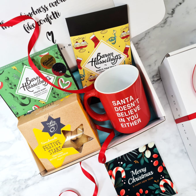 FOXY BOXY Believe In Santa gift box NZ Xmas hamper