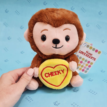 Swizzels Love Hearts Mikey Monkey Cute Plush Toy