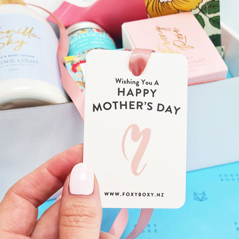 Happy Mother's Day gift inspiration. FOXY BOXY gift boxes New Zealand