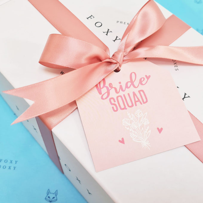 Bride squad gift box, thank gifting from bride