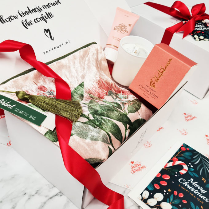 New Zealand themed Christmas Pamper Gift Box by FOXY BOXY