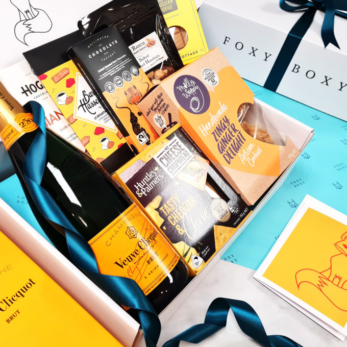 Veuve Cliquot Hamper, Delivered NZ wide, FOXY BOXY New Zealand Gift Boxes
