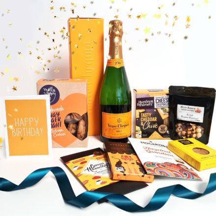 Veuve Clicquot Hamper By FOXY BOXY With "Happy Birthday" Card