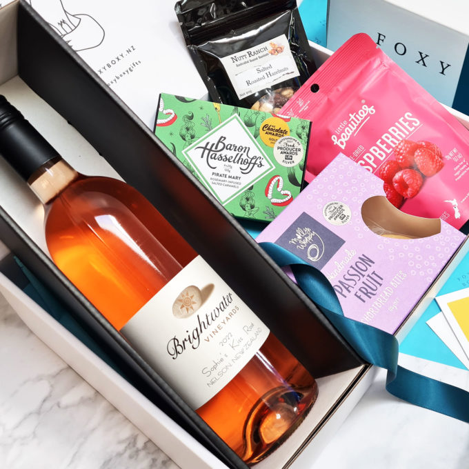 Sophie's Kiss Rosé Hamper FOXY BOXY, NZ wine gift box
