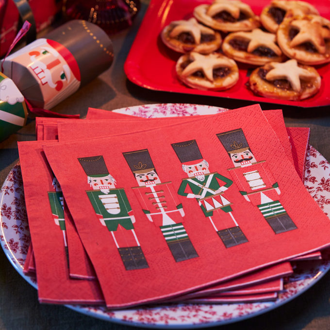 Festive Nutcracker napkins